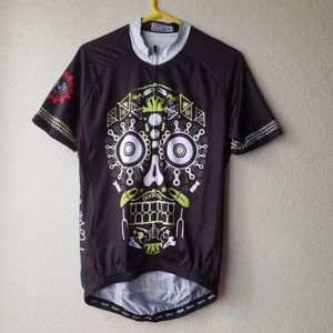 Bicycle Jersey Skull Graphic